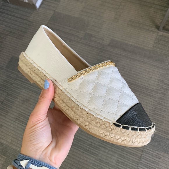 White quilted espadrille - Picture 4 of 6